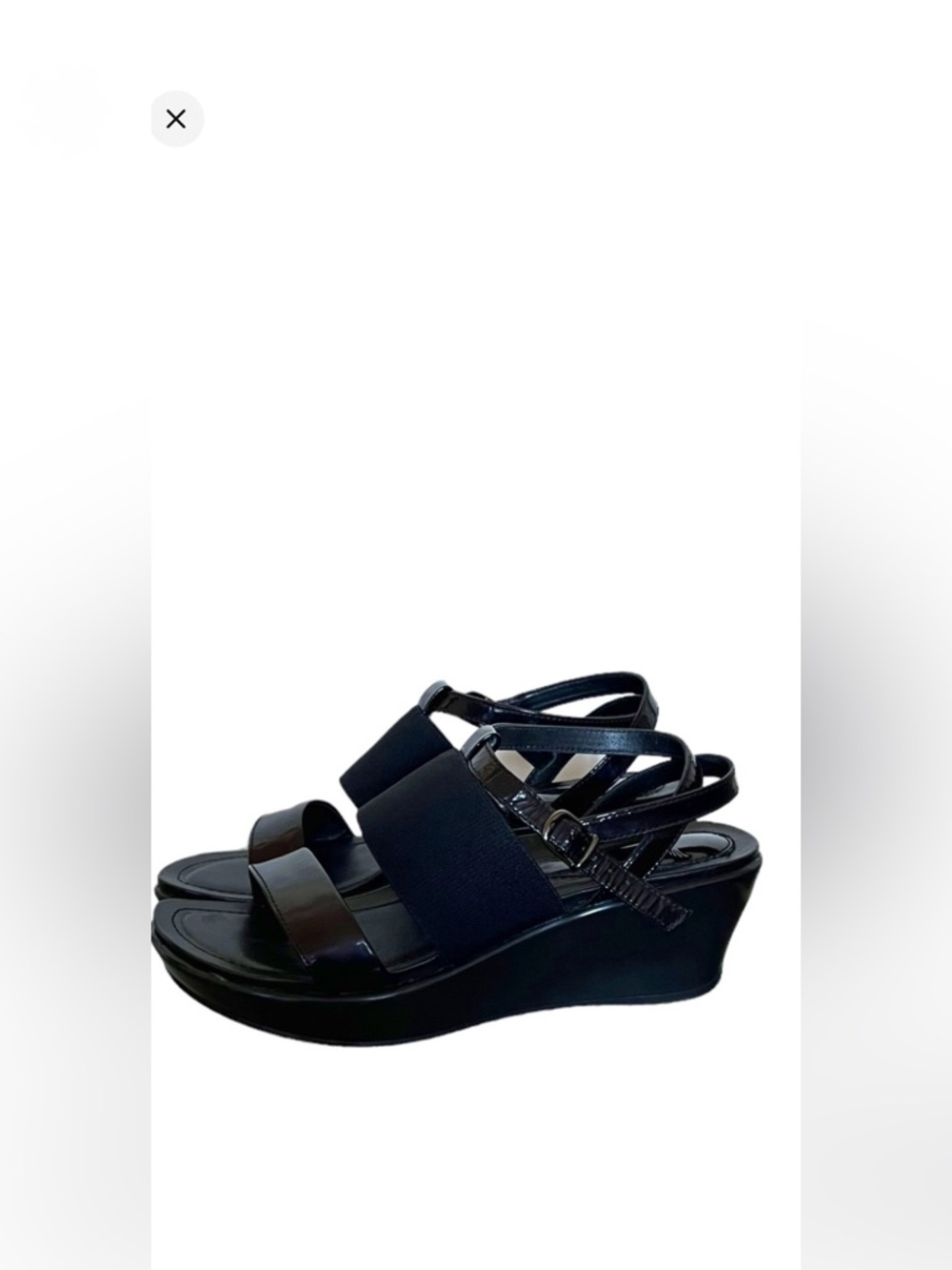 Dansko Addison Strappy Patent Leather Sandals In Black Size 8
